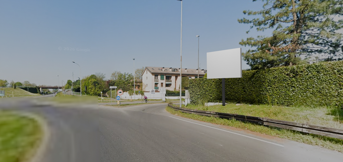 Foto del cartello 3 x 2 mono facciale - Via Melghera, Cernusco sul Naviglio MI