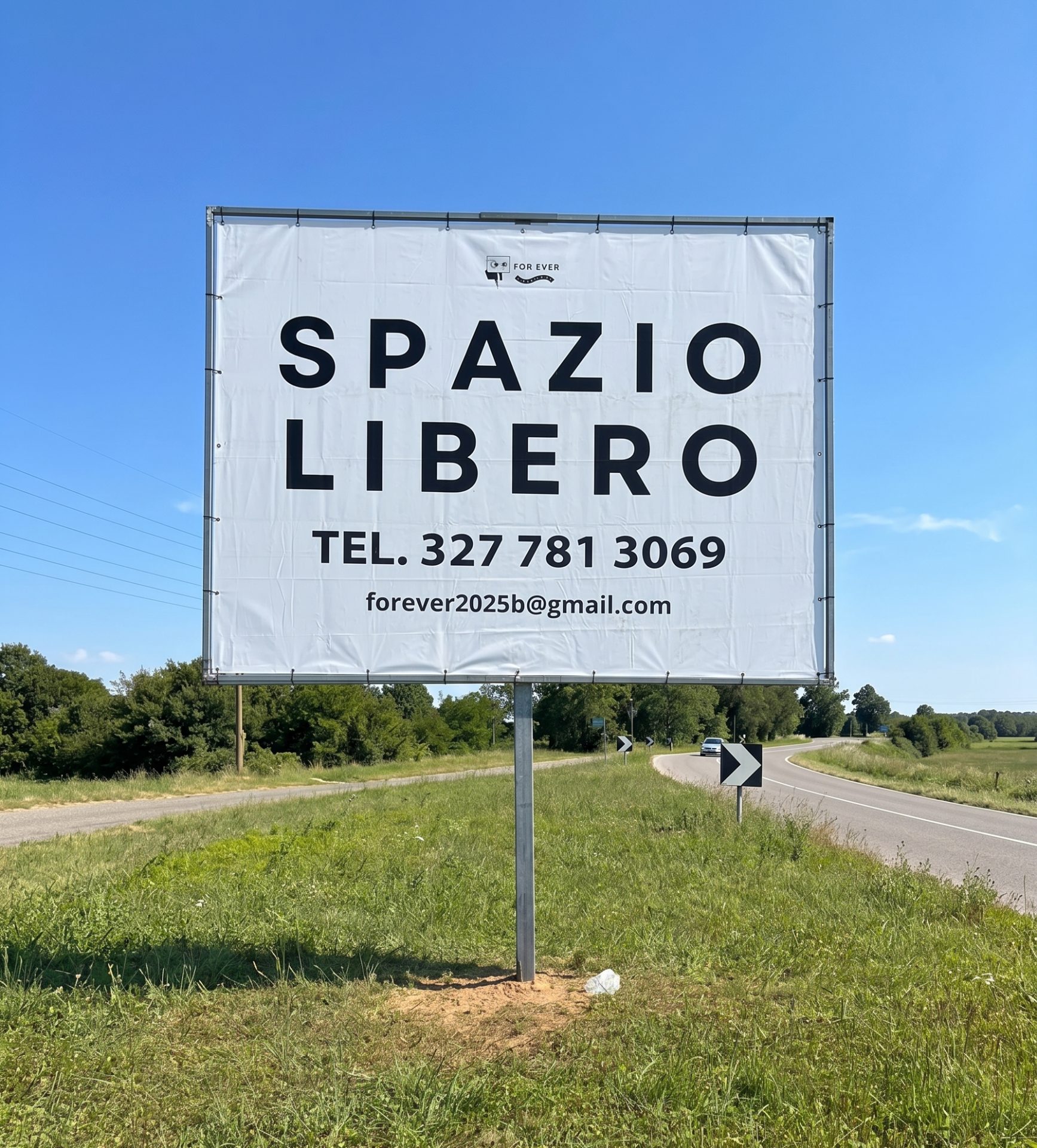 Foto del cartello 4 x 3 bifacciale - SP103 - Inzago MI